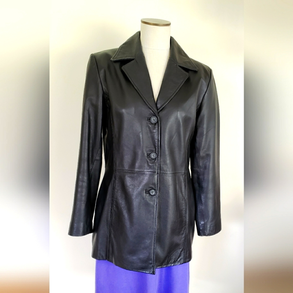 Ladies Large leather blazer